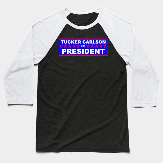 Tucker Carlson Baseball T-Shirt by understack